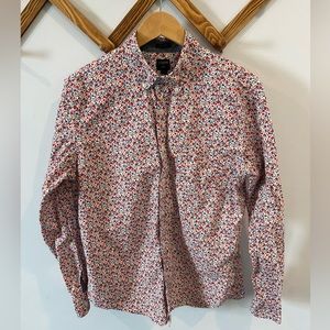 J. Crew - Slim Fit Shirt - Button Down Collar - Large - Floral Design
